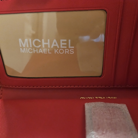 Michael Kors Jet Set Logo Double Zip Wristlet Large Wallet Gift Box - Picture 7 of 11